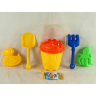 Set Jucării de Plajă cu Găleată, Lopată și Forme