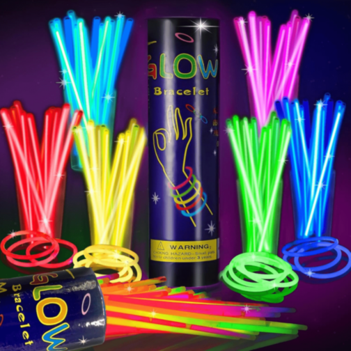 Set 50 Bețișoare Luminoase Glow Party Colorate