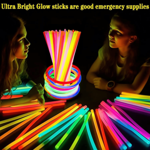 Set 50 Bețișoare Luminoase Glow Party Colorate