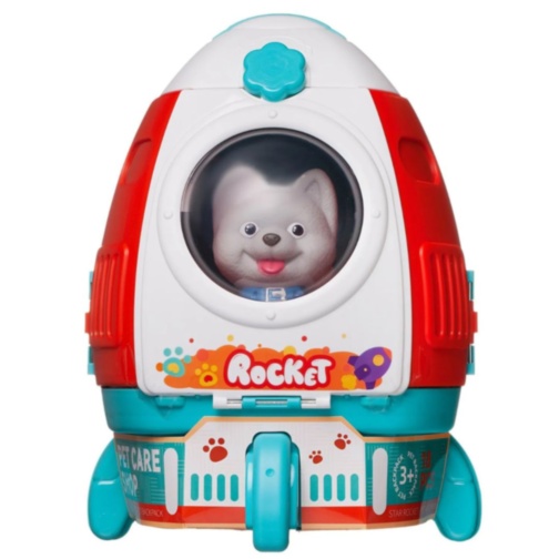 Set îngrijire animale copii cu rucsac și cățeluș