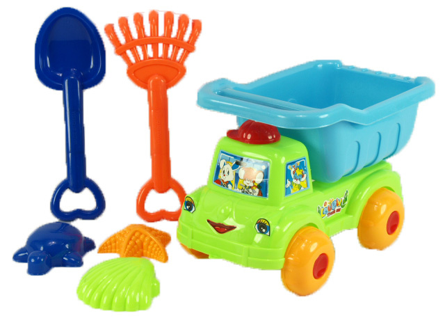 Camion cu 5 Accesorii de Nisip, 29cm