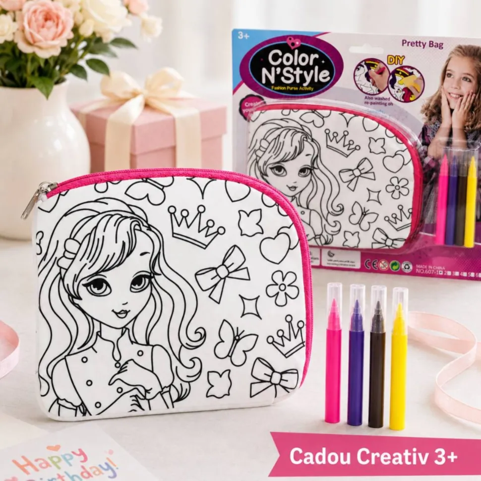 Gentuță de colorat reutilizabilă, cadou creativ pentru copii 3+