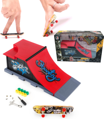 Set Mini Rampă Tech Deck cu Finger Skateboard pentru Degete