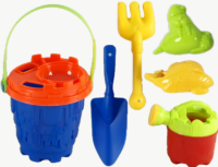 Găletușă cu 5 Accesorii de Nisip, 22cm | image