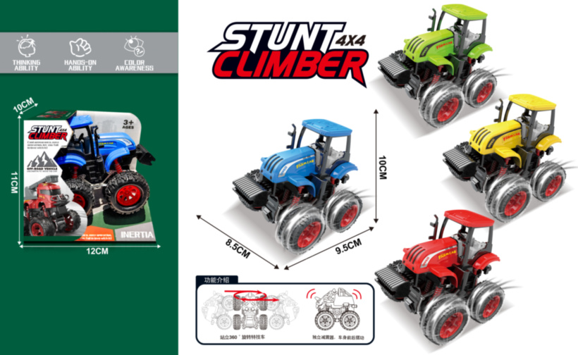 Tractor cu Roți Mari și Amortizoare
