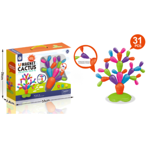 Cactus Magnetic Educativ 31 Piese - Distracție și Dezvoltare