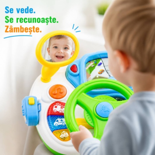 Volan Interactiv pentru Copii cu Sunete și Ecran Animat