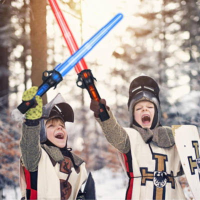 Sabie Telescopică cu Lumini Colorate și Sunete – Baterie Reîncărcabilă USB | image