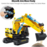 Excavator Hidraulic de Asamblat – 578 Piese, Macara STEM cu Mișcări Reale