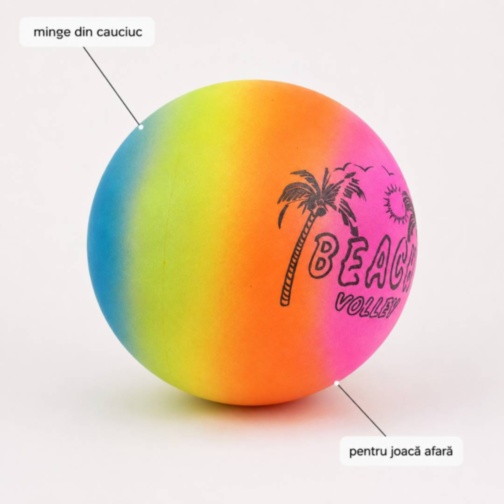 Minge colorată din cauciuc Beach Volley pentru joacă afară