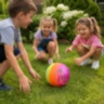 Minge colorată din cauciuc Beach Volley pentru joacă afară