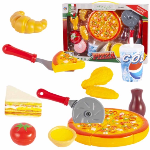 Set Menu Fast Food cu Pizza de Feliat, Puișor Crocant și Roșie