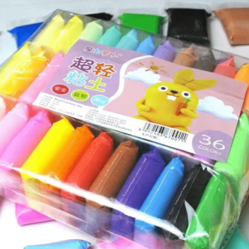 Set Plastilină Ușoară Super Light Clay 36 Culori