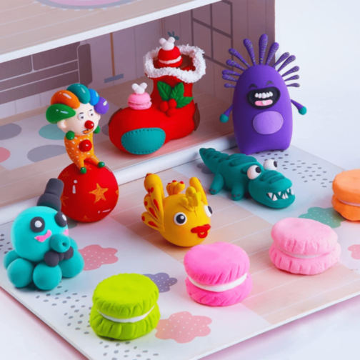 Set Plastilină Ușoară Super Light Clay 36 Culori