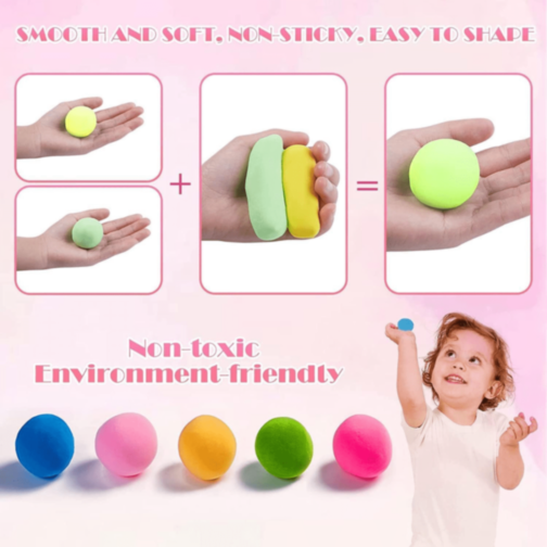 Set Plastilină Ușoară Super Light Clay 36 Culori