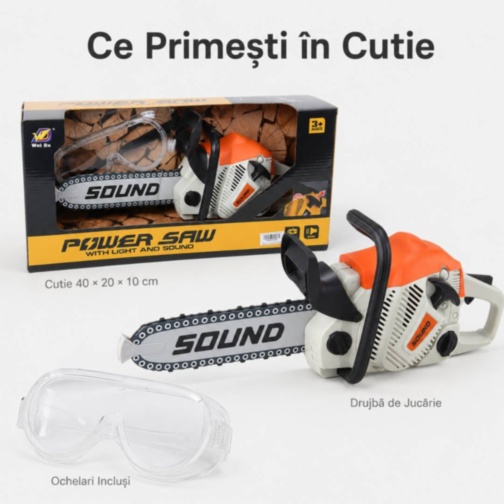 Drujbă de Jucărie cu Sunete, Lumini și Ochelari