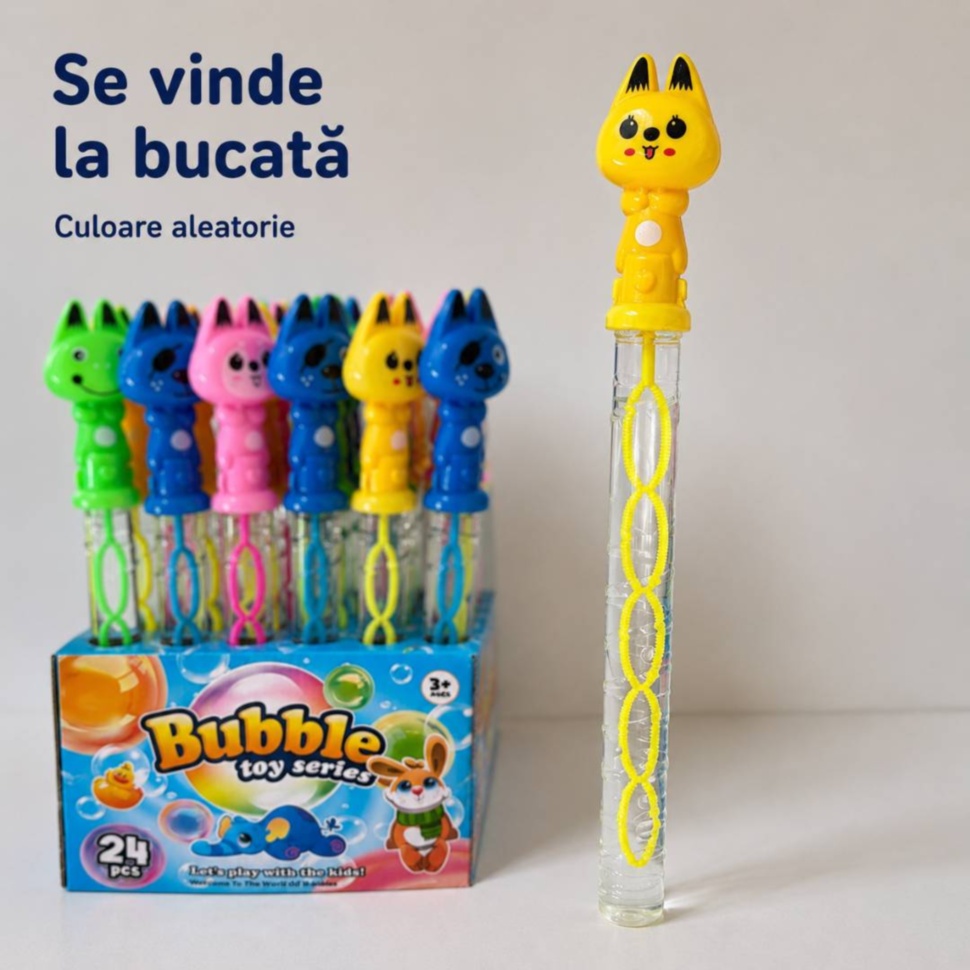 Bagheta cu animal colorat se vinde la bucată, în culoare aleatorie