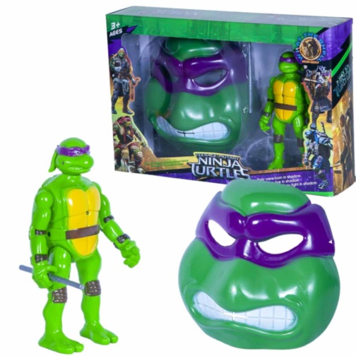 Set  Țestoasele Ninja  cu Mască și Figurină