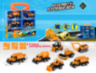 Set Mașini de Construcții cu Cutie de Depozitare – 6 Vehicule Die-Cast