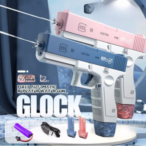 Pistol Electric cu Apă Reîncărcabil (roșu)