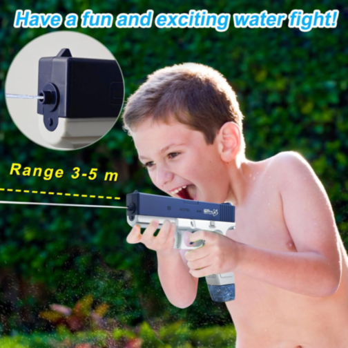 Pistol Electric cu Apă Reîncărcabil (roșu)