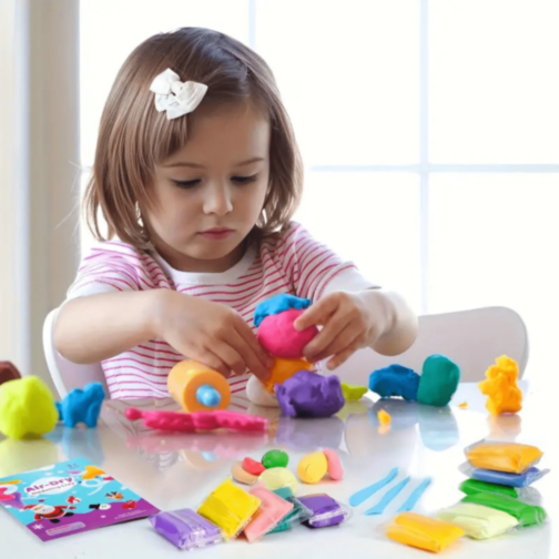Set Plastilină Ușoară Air Dry Clay 12 Culori