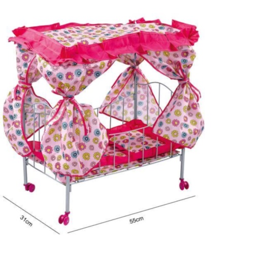 Pătuс pentru Papusă cu Cadru Metalic