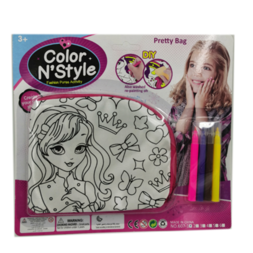 Set DIY Geantă de Colorat "Color N' Style" - Pretty Bag