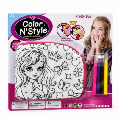 Gentuță de Colorat Reutilizabilă cu 4 Carioci pentru Fete | image