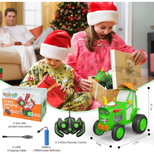 Tractor Dansator cu Telecomandă - Salturi și Acțiune