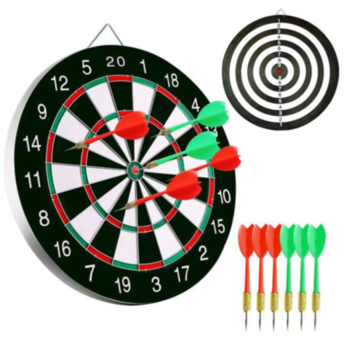 Tablă de Darts Dublă cu 6 Săgeți - Distracție și Competiție