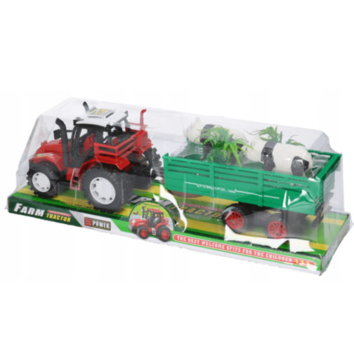 Tractor cu Remorcă și Urși Panda pentru Copii