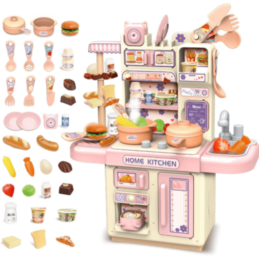 Set Bucătărie Home Kitchen cu Lumini și Aburi