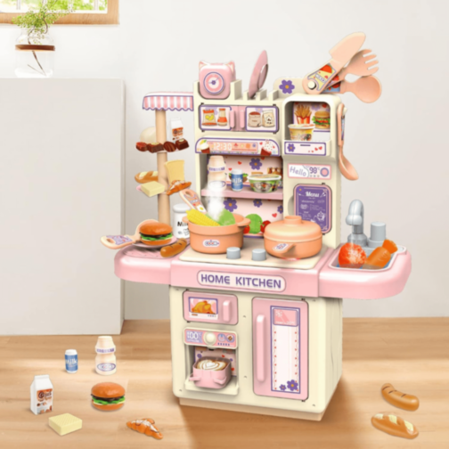 Set Bucătărie Home Kitchen cu Lumini și Aburi