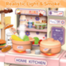 Set Bucătărie Home Kitchen cu Lumini și Aburi