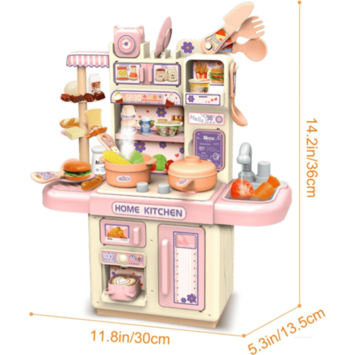 Set Bucătărie Home Kitchen cu Lumini și Aburi