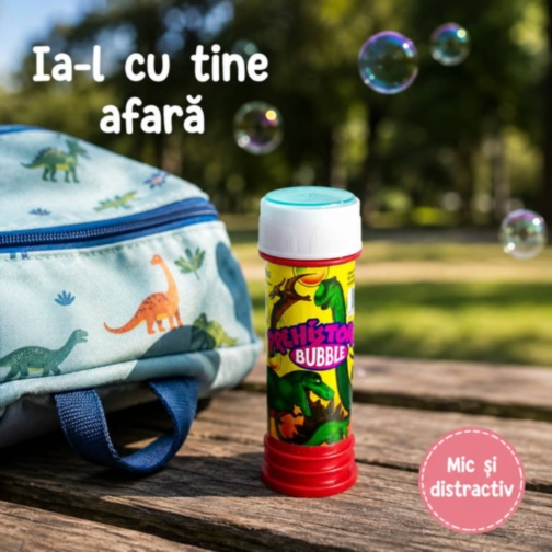 Tub pentru baloane de săpun cu dinozauri și labirint, set 24buc, pret 1buc