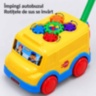 Autobuz de împins cu mâner și angrenaje colorate