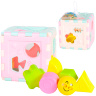 Cub Puzzle Educativ cu Figuri de Stivuit
