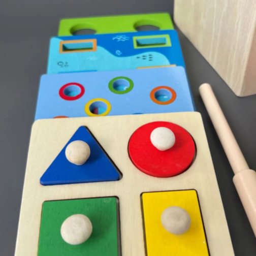 Set educativ din lemn - Activități interactive pentru copii