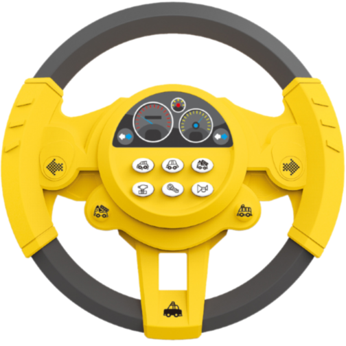 Volan Interactiv pentru Copii cu Sunete și Rotire 360° (culoare aleatorie)