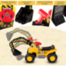 Excavator Ride-On cu Lopată Mobilă și Sunete