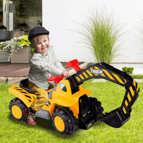 Excavator Ride-On cu Lopată Mobilă și Sunete