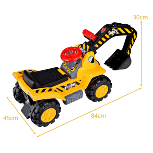 Excavator Ride-On cu Lopată Mobilă și Sunete
