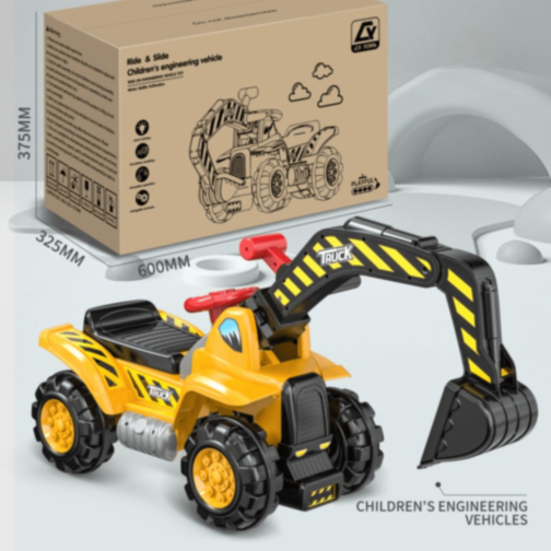 Excavator Ride-On cu Lopată Mobilă și Sunete