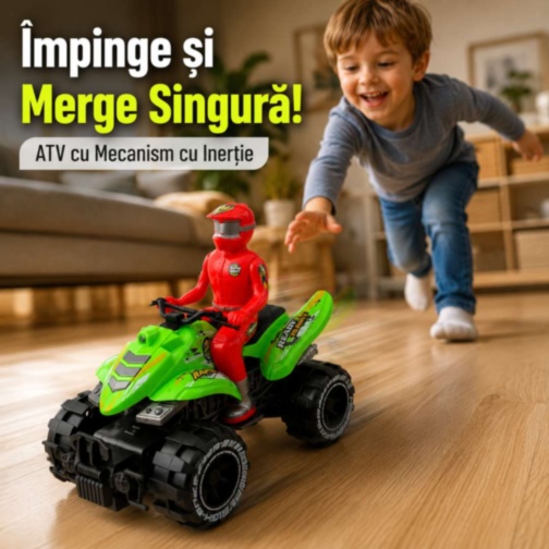 ATV cu Mecanism cu Inerție pentru Copii