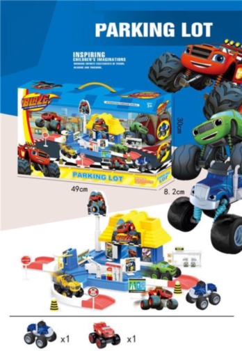 Blaze, Set Circuit și Stație Peco cu 2 Mașinuțe 