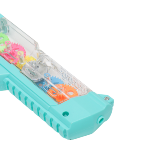 Pistol cu Efecte de Lumină și Vibrație – Jucărie Interactivă cu Roți Colorate