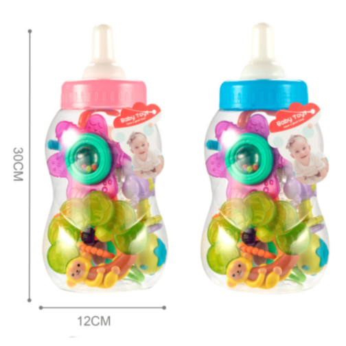Set Jucării Zornăitoare în Formă de Biberoane