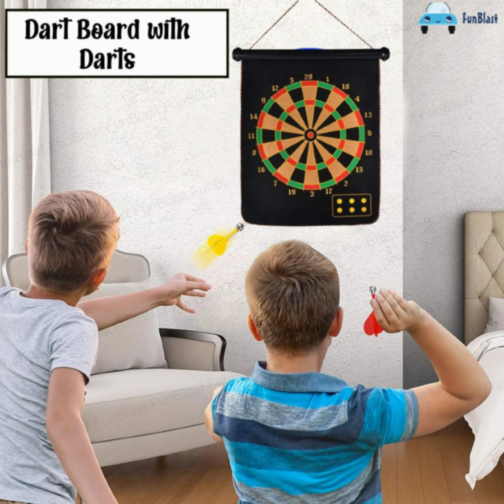Tablă de Darts Magnetică cu 6 Săgeți – Joc de Precizie pentru Copii și Adulți